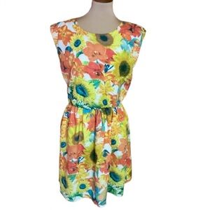 J. Taylor Bright Sunflower Dress